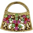 Pugster Flowered Purse Brooch
