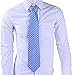 Blue White Stripe Classic Woven Man Tie Necktie Men Dress Neckties
