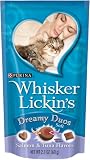 Whisker Lickins Dreamy Duos Cat Treats Shrimp & Tuna Flavors, 2.1-Ounce Pouches (Pack of 20)