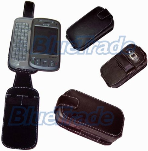 Bluetrade - Etui en cuir (ouverture verticale) pour HTC TyTn - QTEK 9600 - ORANGE SPV M3100