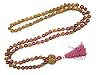 Inspiring Love and Devotion- Prayer Mala Beads Pink Jade Rudraksha Japa Mala Meditation Gift