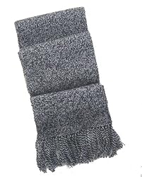 Handmade Alpaca Natural Fiber Scarf - Granite Gray (Men/Women)