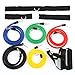 Amzdeal Resistance Bands Set with Door Anchor, Handle, Ankle Strap, Resistance Tube Band for Fitness