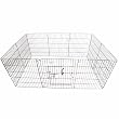36"H x 24" 10 Panel GoGo Black Epoxy Exercise Pen w/ Door
