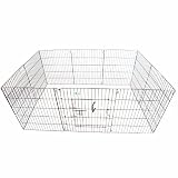 30H x 24 10 Panel GoGo Black Epoxy Exercise Pen w/ Door