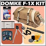 Domke F-1X Little Bit Bigger Canvas Camera Bag (Sand) and ACCESSORY Outfit