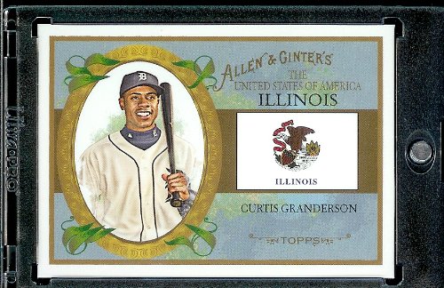 Buy 2008 Topps Allen and Ginter U.S States # US13 Curtis Granderson ( Illinois ) Detroit Tigers - MLB... by Topps
