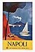 HSE vintage NAPLES travel POSTER Mario Puppo Italy 1960 Beautiful Seaside 36x24