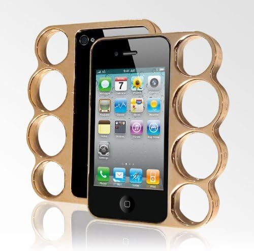 Alipay Iphone 6 4.7" 3d Aluminum Self-protective Lord of The Rings brass knuckles Designed Bumper Case Cover for Apple Iphone 6 4.7 Inch Release on 2014 + 1 Pcs Alipay Wristband (Tuhaojin)