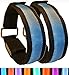 LED Armband (2 Pack) Flashing Bright for Reflective Safety| Improves Personal Visibility | Choose From 8 Colors | Running, Cycling, Walking, Festivals, Concerts, and Keeping the Kids Safe Outdoors- 3 Safety Modes: Constant On, Slow, and Fast Blinking- High Quality and Long Lasting Including Replaceable Batteries – Stays Secure with Strong Velcro (Blue)