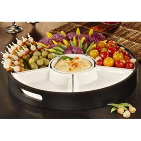 Buy American Atelier You're Invited 6-Section Hostess Set withTray
