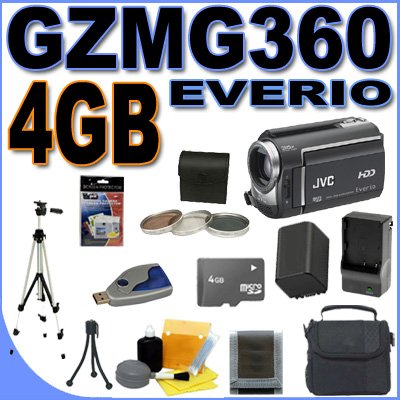 JVC Everio GZ-MG360B 60GB Hybrid Hard Drive HDD 35x Optical Zoom Digital Camcorder BigVALUEInc Accessory Saver 4GB BP815 Battery/Rapid Charger Filter Kit Bundle + MORE JVC Everio GZ-MG360B 60GB Hybrid Hard Drive HDD 35x Optical Zoom Digital Camcorder BigVALUEInc Accessory Saver 4GB BP815 Battery/Rapid Charger Filter Kit Bundle + MORE