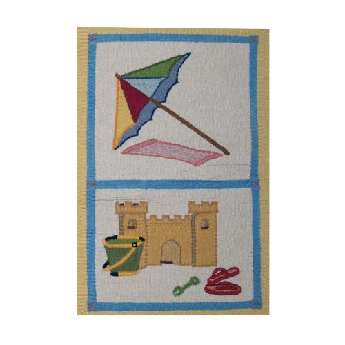 Patch Magic Extra Small Summer Fun Rectangular Rug, 24-Inch by 36-Inch