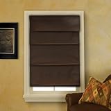 Fabric Roman Shade - Brown