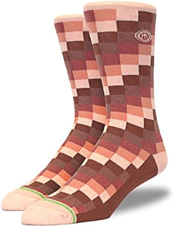 Mitscoots Men's Pixel Crew Dress Socks