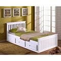 MISSION SINGLE BED-3DRAWER IN WHITE WITH ECOFLEX FOAM MATTRESS BEST SELLER!!