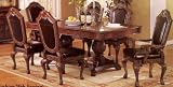 Bycast Leather Pedestal Table/w Chair, Side/ Arm Chair