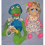 The Muppet Show, Two-Figure Set Featuring Fuzzy Kermit the Frog & Miss Piggy, Stuffed Muppets