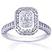 1.35 Ct Radiant Cut Diamond Engagement Ring Pave SI1-D 1.35 Ct Radiant Cut Diamond Engagement Ring Pave SI1-D