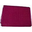 Burgundy Speckled Placemats with fringe