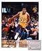 Magic Johnson Los Angeles Lakers NBA Hand Signed 8x10 Photograph with HOF 2002 Inscription