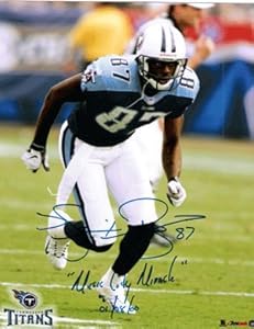 Music City Miracle signed Tennessee Titans 8x10 Photo w/Dyson sig 