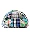 NYFASHION101 Men's Multicolor Plaid Patchwork Buttoned Duck Bill Newsboy Ivy Cap, Green