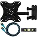 Cheetah Mounts ALAMLB Ballhead LCD LED TV Wall Mount Bracket for 23-37" Flat Screen Displays using VESA 100 or 200 Mount Patterns with Full Motion Swing Out Tilt and Swivel Articulating Arm