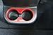 Interrior ABS Red Inner Front Rear Water Cup Holder Cover Guard Trim for Jeep Wrangler 2007-2016