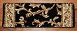 Premium Carpet Stair Treads - Black Scrollworks 13 Pack
