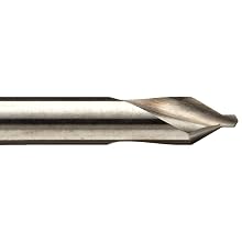 Precision Twist 76HA High Speed Steel Center Drill Bit, Uncoated (Bright) Finish, Round Shank, Spiral Flute, 60 Degree Point Angle