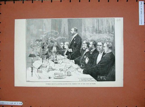 1890 Dinner National Leprosy Fund Prince Wales Wilson