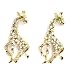 Dorothy Perkins Pave Giraffe Drop Earrings