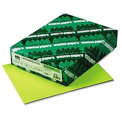 Wausau Paper AstroBright Color Laser/Inkjet Paper, 24 lb, Letter Size (8.5 x 11), Terra Green, 500 Sheets (22581)