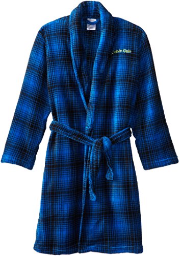 Calvin Klein Big Boys Ck Blue Plaid Bathrobe Desertcart Seychelles