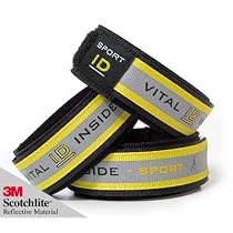 Sports Vital / Medical ID Adjustable Bracelet ~Personal ID ~ Yellow