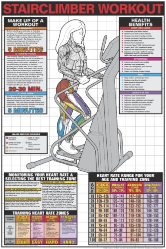 Stairclimber Workout 24" X 36" Laminated Chart reviews