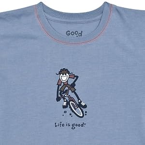 Life Is Good Inc. Boy's Sleep Tee Corner Mountain Bike