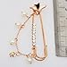 Maikun Dimante Pearl Golden Plated Pin Brooch Broach Breastpin Dress Brooch Pin Clip