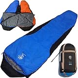 Outdoor Vitals OV-Light 35 Degree 3 Season Mummy Sleeping Bag, Lightweight, Backpacking, Ultra Compactable, Hiking, Camping, 1 Year Limited Warranty