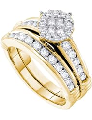 0.90CT DIAMOND SOLIEL BRIDAL SET