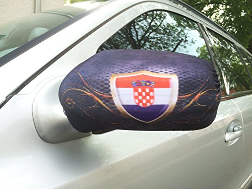2x Auto Spiegel Rückspiegel Car Bikini EM 2016 Kroatien Hrvatska Fahne Flagge Flag K