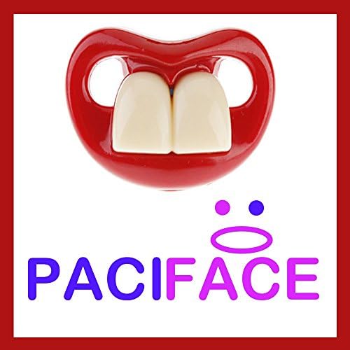 Two Front Teeth Pacifier-BPA Free Pacifier for Baby 0-6 6-12 Months - For Infants, Newborns, Boys and Girls - Funny Novelty Pacifier - Full Money Back Guarantee