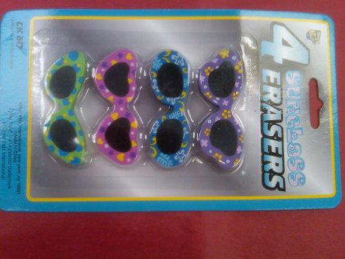 4 SUNGLASSES ERASERS