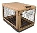 Pet Gear Tan/Black 36 The Other Door Steel Crate