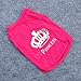 Urparcel Pet Dog Vest Clothes T-Shirt Cat Puppy Superman Crown Shirt Red M