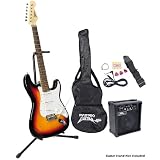 Pyle-Pro PEGKT15SB Beginner Electric Guitar Package - Sun Burst