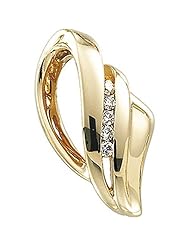 18K Yellow Gold Diamond Pendant/Slide - 0.20 Ct. -- LIFETIME WARRANTY