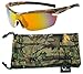 Hornz Polarized Sunglasses Men Camouflage Wrap Around Sport Frame Lightweight