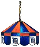 Imperial Detroit Tigers Licensed 16-Inch Diameter Stained Glass Pub Light